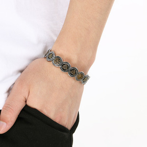 Brazalete de mitología nórdica minimalista, joyería para hombre, pulsera y brazalete de acero inoxidable con símbolo pagano nórdico vikingo para hombre - Product Image 4