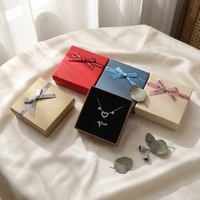 Wholesale Luxury Paper Box High End Jewelry Box Rigid Square Heaven Earth Cover Recyclable Qixi Valentines Day Ring Box