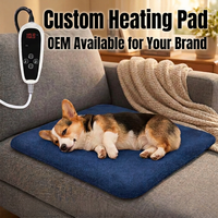Tapis chauffant électrique moderne et écologique pour animaux d'intérieur, avec motif en fausse fourrure, pour petits animaux, toutes saisons, lit pour animaux