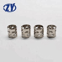 Anneaux de remplissage de colonne Pall en acier inoxydable SS304 SS316 de haute qualité, anneaux Raschig, tailles 0,6''-3'', marque Zhongying