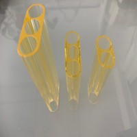Tube de circulation à eau pour pompe laser à quartz jaune dopé au samarium, refroidi par eau, pour laser Nd:YAG