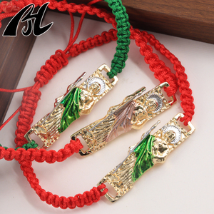 Offre Spéciale religieux pendentif Mendal tressé corde Artesanal Corda Pulseira pour hommes femmes mode bracelets porte-bonheur Couples Amantes - Product Image 5
