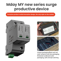 Protector Contra Sobretensiones Industrial Mday T1+T2 MYH12.5 Tipo 1 y Tipo 2 SPD 50kA 275V AC para Riel DIN, con Certificación UKCA BS EN 61643-11, Unidad de Consumo