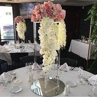 Ourwarm – Vases en acrylique à grandes Bases De fleurs, centres De Table transparents pour décoration De mariage