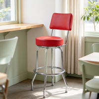 Tabouret de bar personnalisé de qualité commerciale, économique, avec dossier amélioré, pour comptoir de restaurant rapide, café et zone de service