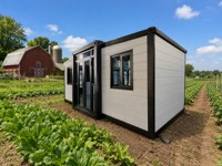 Maison conteneur extensible de 20 pieds, préfabriquée, 2 chambres, mini-maison prête à l'emploi, cabane modulaire habitable