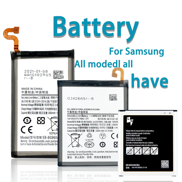 OEM Factory Direct Battery for samsung A10s A20s A30s A50 A70 S6 S7 Batterie Replacement for Samsung All Models Phone Battery