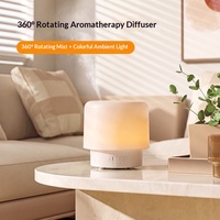 Nouveau diffuseur d'aromathérapie de bureau, modèle à brancher, éclairage d'ambiance minimaliste à sept couleurs, ultrasonique rotatif
