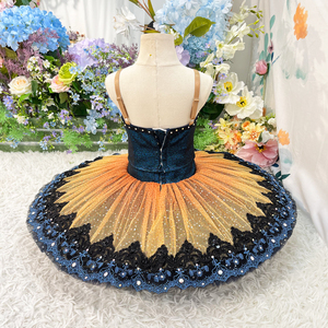 <span class=keywords><strong>Jupe</strong></span> Tutu de Ballet <span class=keywords><strong>Bleu</strong></span> Professionnel pour Filles Robe de Performance de Scène Élégante pour Enfants-Edan - Product Image 3