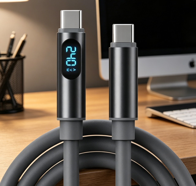 Type-c to Type-c Cable 240w PD Charging Super Fast Charger Data Cable for Mobile Phones