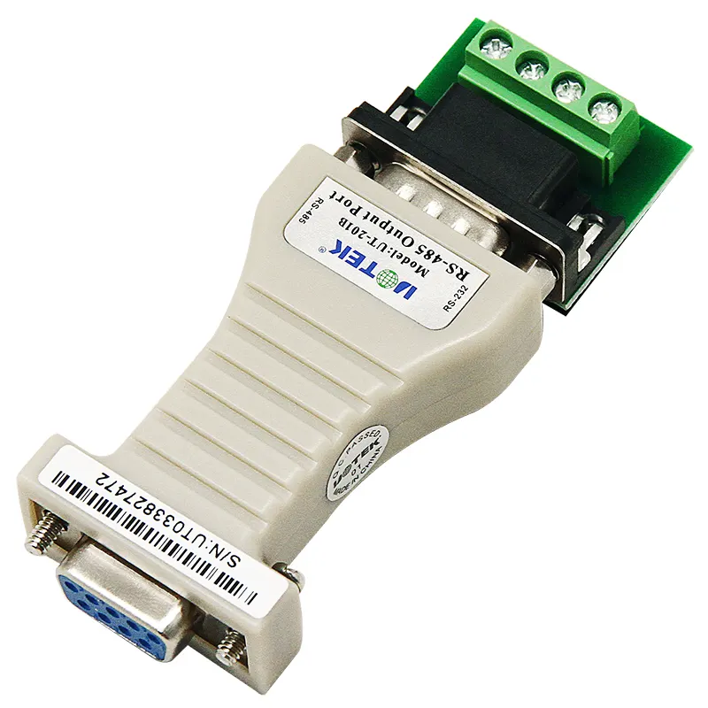 Konverter RS 232 DB9 RS-232 ke RS-485 Mini RS232 ke RS485 konektor Serial adaptor
