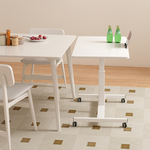 Station de travail mobile multifonctionnelle avec système de levage à manivelle, <span class=keywords><strong>bureau</strong></span> large adapté à la chambre à coucher, au salon, au <span class=keywords><strong>bureau</strong></span>, au dortoir - Product Image 3