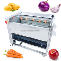 Elektrische Automatische Aardappel Gember Kreeft Komkommer Trommel Borstel Peeling Machine