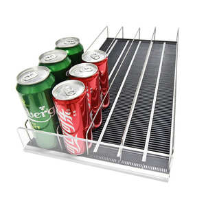 Лидер продаж, автоматическая стойка для супермаркета, дисплей, охладитель напитков, Гравитационный ролик для подачи, полка с разделителем - Product Image 2