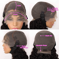AHVAST SDD Pelucas de Cabello Humano Vietnamita Liso Natural, Frontal de Encaje Sin Pegamento HD, Venta al por Mayor, Pelucas de Cabello Humano con Cutícula Alineada