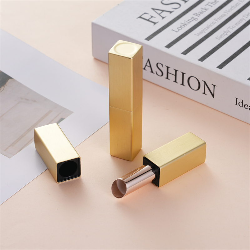 Customized Replaceable Matte square Lipstick Aluminum