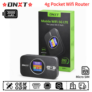 Router Wifi Portátil DNXT 4G, Router Wifi de Bolsillo WiFi6 4G, WPS, 3000mAh, Router Wi-Fi 4G, Modo AP, Wifi de Bolsillo Mtn para Viajes - Product Image 1