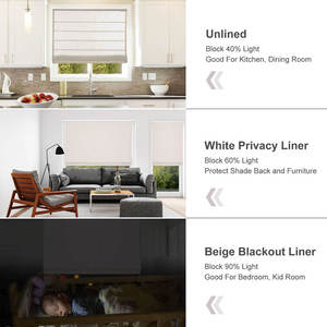 Cortinas Enrollables Inteligentes con Motor Eléctrico Integrado, Persianas Verticales Opacas, Tela Gris Personalizada para Claraboya - Product Image 3