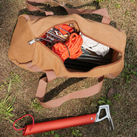 Sac de rangement pour piquets de tente, sac à outils de camping en toile lavée, organisateur d'outils, sac de pique-nique, sac à accessoires divers, vente directe usine