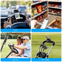 Support de téléphone universel étanche et flexible en silicone avec aimant rotatif pour poignet, bras, bureau, voiture, vélo
