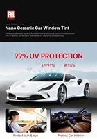 Film teinté pour vitres de voiture, film solaire, protection solaire pour vitres automobiles, isolation thermique, film pour vitres de voiture