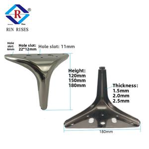 Meubles en métal Quincaillerie Canapé Table Basse Armoire Salle <span class=keywords><strong>de</strong></span> Bain <span class=keywords><strong>Lit</strong></span> <span class=keywords><strong>Coffre</strong></span> Tiroir Jambes Support Durable et Élégant - Product Image 6