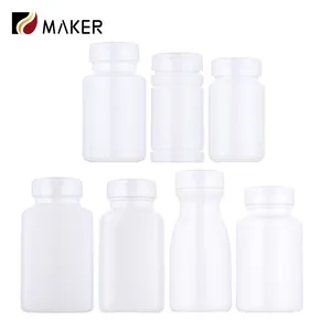 80ml 100ml 150ml Empty White Pharmaceutical Plastic HDPE Vitamin Supplement Pill Capsule Medicine Bottle With Child Safety Cap
