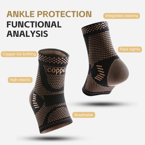 Copper <strong>Ankle</strong> Brace Support for Men Women <strong>Ankle</strong> <strong>Compression</strong> Sleeve <strong>Socks</strong> for Plantar Fasciitis <strong>Sprained</strong> <strong>Ankle</strong> Tendon Pain Relief