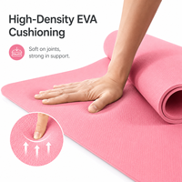 Tapete de Yoga OEM de EVA para Marcas de Fitness Personalizadas, Ligero, para Práctica de Pilates, Entrenamiento en Gimnasio y Suministro al por Mayor