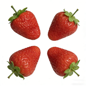 6x5cm Plastic Artificial Eco-Friendly Strawberry Leaf Stem Model Small Realistic Food Simulation Kitchenware Houseware Lovely - Product Image 3