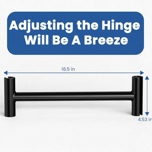 AMBITION Professioneel Deurhengsel Verstelgereedschap Zware Hengsels Afstand Verstelbare Sleutel Dubbele Kop Lange Steel Hengselbuiger - Product Image 6