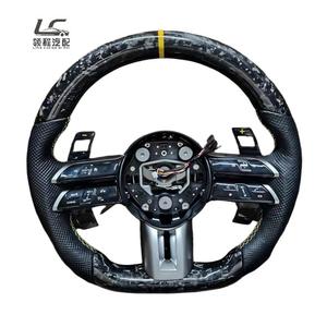 Volant sport en fibre de carbone et cuir de haute qualité, design sportif, directement de l'usine pour les modèles Benz W204 W205 W167 W212 W222 - Product Image 1