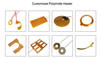 Chauffe-plaque flexible ALXD DC 12V en film polyimide, épaisseur <0,2 mm, température de fonctionnement 1-150°C, pour objectif de caméra de drone