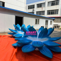 Artair Gonfler Usine Personnaliser Fleurs Gonflables, Fleur De Lotus Gonflable Géante, Fleur Gonflable De Lotus De Couleur Pourpre