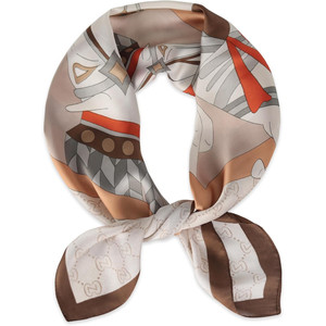 EXTREE Elegante pañuelo de satén sedoso y liso para mujeres y niñas - Product Image 1