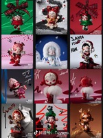 Popmart SKULLPANDA Tell Me You Want Lot de 9 figurines PVC à l'échelle 1/72, jouets tendance, boîte mystère, poupée mignonne surprise