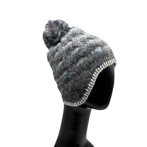 Excelente oferta Parque de atracciones Gorro con orejeras 75% Acrílico 25% Lana Tejer Gorro de invierno 56-58Cm - Product Image 1