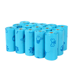 Grandi Private Label monouso in plastica profumata biodegradabile per animali domestici spazzatura di merda di cane cagnolino sacchetti di cacca per cani - Product Image 2