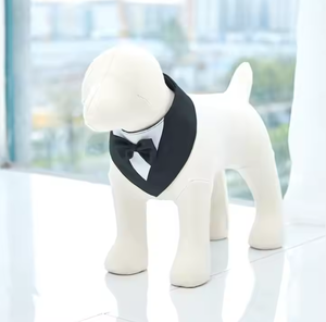 Gaun pernikahan anjing RM Tuxedo, <span class=keywords><strong>Bandana</strong></span> poliester Solid dengan dasi kupu-kupu untuk semua musiman, musim panas musim semi untuk kostum ulang tahun kucing - Product Image 2