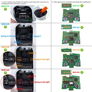 ชุดเปลี่ยนฝาครอบด้านหน้าและทัชแพดแบบใสสำหรับคอนโทรลเลอร์ PS5  แผ่นปิดหน้าใส - Product Image 5