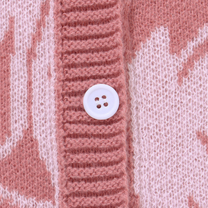 Tùy Chỉnh Thêu Cardigan Dài Tay Áo Màu Hồng Áo Len Mô Hình Phong Cách Người Đàn Ông Của Áo Len Chàng Trai Đan Mặc Giá Tốt Nhất - Product Image 2