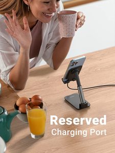 Soporte <span class=keywords><strong>de</strong></span> Teléfono UGREEN con Altura Ajustable y Múltiples Ángulos, Plegable, Manos Libres, Base para Celular, Compatible con Todos los Teléfonos - Product Image 4