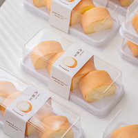 Boîtes à gâteaux rectangulaires en PET transparent de haute qualité, robustes et durables, emballage alimentaire, boîte d'emballage en plastique pour pain et desserts