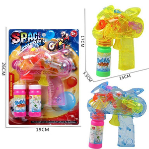 Venta caliente Niños Soplar Burbujas Pistola de agua Niño Flash Luz Música Pistola de burbujas eléctrica Toykids Plástico OEM Unisex ABS 5 a 7 años - Product Image 1