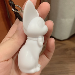 Nouvel Arrivage : Figurine en Résine Blanche, Modèle de Dessin Animé Mignon, Peinture Fluide Artistique DIY, Porte-clés Chat <span class=keywords><strong>Gigi</strong></span>, Graffiti, Sculpture Artisanale de Noël - Product Image 6