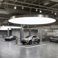 Panneau lumineux LED rétroéclairé haut de gamme pour plafond suspendu, personnalisé, en tissu SEG, pour présentoirs SEMA et détaillage automobile