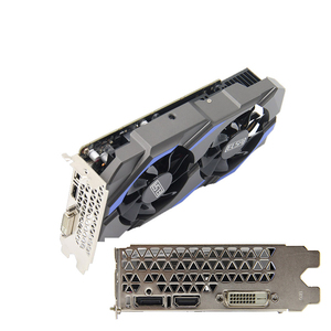 การ์ดจอ Gtx1050ti ขายส่ง Geforce Gtx1050ti 4g การ์ดแสดงผลคอมพิวเตอร์ GPU พัดลมคู่ การ์ดวิดีโอสำหรับเล่นเกมพีซี Gtx1050ti Gtx1050ti - Product Image 2
