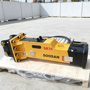 Marteau hydraulique de type boîte Soosan SB35, burin de 60 mm pour excavatrice de 3 à 6 tonnes, démolition de roche - Product Image 4