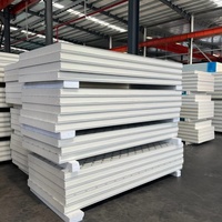 Isolé Ignifuge Insonorisé Laine de Roche PIR Polyuréthane EPS PU Toit Métallique Panneaux Sandwich Muraux pour Entrepôt Bâtiment Préfabriqué