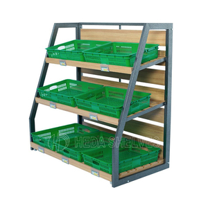 Hot Selling Supermarket Equipment Metal Fruit <strong>Vegetable</strong> Rack Display <strong>Stand</strong> With CE - Product Image 1